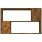 Libreria Rovere Fumo 100x24x63 cm in Legno Multistrato
