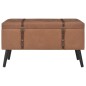 vidaXL Sgabelli con Contenitore 3 pz in Similpelle Marrone vidaXL Sgabelli con Contenitore 3 pz in Similpelle Marrone