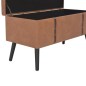 vidaXL Sgabelli con Contenitore 3 pz in Similpelle Marrone vidaXL Sgabelli con Contenitore 3 pz in Similpelle Marrone