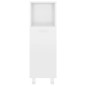 Armadio da Bagno Bianco Lucido 30x30x95 cm in Truciolato Armadio da Bagno Bianco Lucido 30x30x95 cm in Truciolato