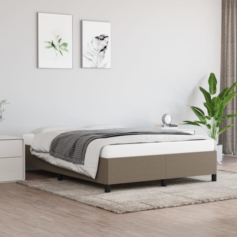 vidaXL Giroletto Grigio Tortora 140x190 cm in Tessuto