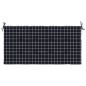 vidaXL Cuscino Panca Giardino a Quadri Nero 120x50x3cm Tessuto Oxford
