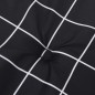 vidaXL Cuscino Panca Giardino a Quadri Nero 120x50x3cm Tessuto Oxford