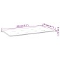 vidaXL Cuscino Panca Giardino a Quadri Nero 120x50x3cm Tessuto Oxford