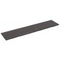 vidaXL Ripiano Marrone Scuro 220x50x(2-4) cm Massello Rovere Trattato vidaXL Ripiano Marrone Scuro 220x50x(2-4) cm Massello Rovere Trattato
