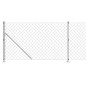 vidaXL Recinzione a Rete con Flangia Argento 1,1x25 m vidaXL Recinzione a Rete con Flangia Argento 1,1x25 m