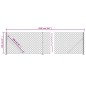 vidaXL Recinzione a Rete con Flangia Argento 1,1x25 m vidaXL Recinzione a Rete con Flangia Argento 1,1x25 m