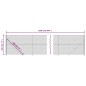 vidaXL Recinzione a Rete con Flangia Argento 1,8x25 m vidaXL Recinzione a Rete con Flangia Argento 1,8x25 m