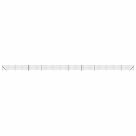 vidaXL Recinzione Metallica con Flangia Antracite 1x25 m