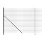 vidaXL Recinzione Metallica con Flangia Antracite 1,8x25 m vidaXL Recinzione Metallica con Flangia Antracite 1,8x25 m