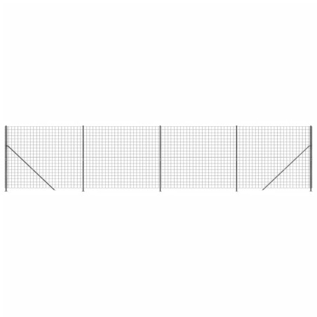 vidaXL Recinzione Metallica con Flangia Antracite 1,6x10 m