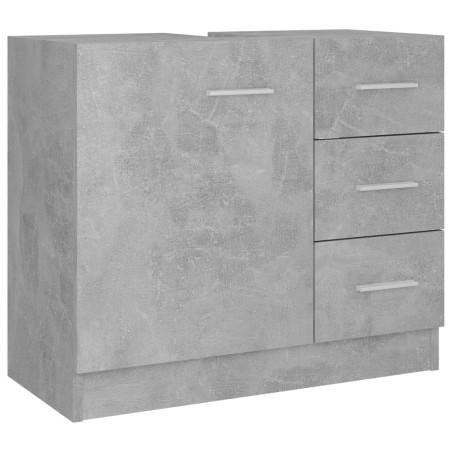 Mobile Sottolavabo Grigio Cemento 63x30x54 cm in Truciolato