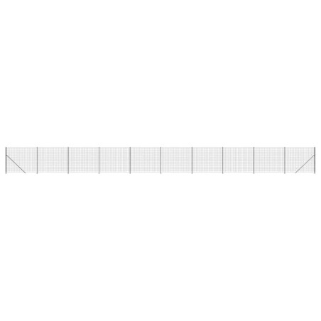 vidaXL Recinzione Metallica con Flangia Antracite 2x25 m