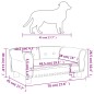 vidaXL Lettino per Cani Crema 70x45x30 cm in Velluto vidaXL Lettino per Cani Crema 70x45x30 cm in Velluto