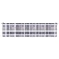 vidaXL Cuscino per Panca a Quadri Grigi 200x50x3cm Tessuto Oxford