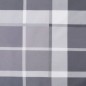 vidaXL Cuscino per Panca a Quadri Grigi 200x50x3cm Tessuto Oxford