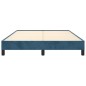 vidaXL Giroletto Blu Scuro 140x200 cm in Velluto vidaXL Giroletto Blu Scuro 140x200 cm in Velluto