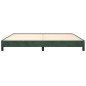 vidaXL Giroletto Verde Scuro 200x200 cm in Velluto vidaXL Giroletto Verde Scuro 200x200 cm in Velluto
