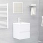 Mobile Sottolavabo Bianco Lucido 41x38,5x45 cm in Truciolato Mobile Sottolavabo Bianco Lucido 41x38,5x45 cm in Truciolato