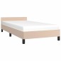vidaXL Giroletto con Testiera senza Materasso Cappuccino 80x200 cm vidaXL Giroletto con Testiera senza Materasso Cappuccino 80x200 cm