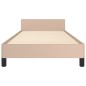 vidaXL Giroletto con Testiera senza Materasso Cappuccino 80x200 cm vidaXL Giroletto con Testiera senza Materasso Cappuccino 80x200 cm