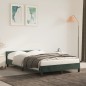 vidaXL Giroletto con Testiera Verde Scuro 120x200 cm in Velluto vidaXL Giroletto con Testiera Verde Scuro 120x200 cm in Velluto
