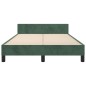vidaXL Giroletto con Testiera Verde Scuro 120x200 cm in Velluto vidaXL Giroletto con Testiera Verde Scuro 120x200 cm in Velluto