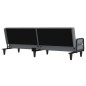 vidaXL Divano Letto con Braccioli Grigio Chiaro in Tessuto vidaXL Divano Letto con Braccioli Grigio Chiaro in Tessuto