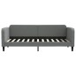 vidaXL Letto da Giorno Grigio Scuro 80x200 cm in Tessuto vidaXL Letto da Giorno Grigio Scuro 80x200 cm in Tessuto