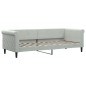 vidaXL Letto da Giorno Grigio Chiaro 80x200 cm in Velluto vidaXL Letto da Giorno Grigio Chiaro 80x200 cm in Velluto