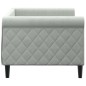vidaXL Letto da Giorno Grigio Chiaro 80x200 cm in Velluto vidaXL Letto da Giorno Grigio Chiaro 80x200 cm in Velluto