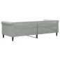 vidaXL Letto da Giorno Grigio Chiaro 80x200 cm in Velluto vidaXL Letto da Giorno Grigio Chiaro 80x200 cm in Velluto