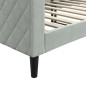 vidaXL Letto da Giorno Grigio Chiaro 80x200 cm in Velluto vidaXL Letto da Giorno Grigio Chiaro 80x200 cm in Velluto