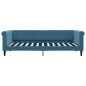 vidaXL Letto da Giorno Blu 90x200 cm in Velluto vidaXL Letto da Giorno Blu 90x200 cm in Velluto