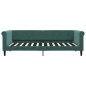 vidaXL Letto da Giorno Verde Scuro 90x200 cm in Velluto vidaXL Letto da Giorno Verde Scuro 90x200 cm in Velluto