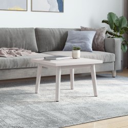 vidaXL Piano Tavolo Bianco 60x60x2,5cm Legno Massello di Pino Quadrato