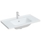 vidaXL Lavandino da Bagno Bianco 91,5x48x19,5 cm Rettangolare Ceramica vidaXL Lavandino da Bagno Bianco 91,5x48x19,5 cm Rettangolare Ceramica