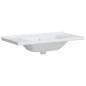 vidaXL Lavandino da Bagno Bianco 91,5x48x19,5 cm Rettangolare Ceramica vidaXL Lavandino da Bagno Bianco 91,5x48x19,5 cm Rettangolare Ceramica