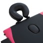 vidaXL Lettino Massaggio Pieghevole a 3 Sezioni Legno Nero e Rosa vidaXL Lettino Massaggio Pieghevole a 3 Sezioni Legno Nero e Rosa