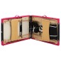 vidaXL Lettino Massaggio Pieghevole a 3 Sezioni Legno Nero e Rosa vidaXL Lettino Massaggio Pieghevole a 3 Sezioni Legno Nero e Rosa