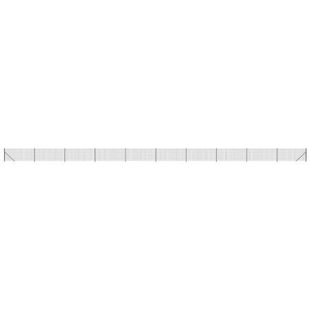 vidaXL Recinzione Metallica con Flangia Antracite 1x25 m