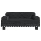 vidaXL Lettino per Cani Nero 70x45x30 cm in Velluto vidaXL Lettino per Cani Nero 70x45x30 cm in Velluto