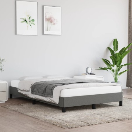 vidaXL Giroletto senza Materasso Grigio Scuro 120x200 cm Tessuto