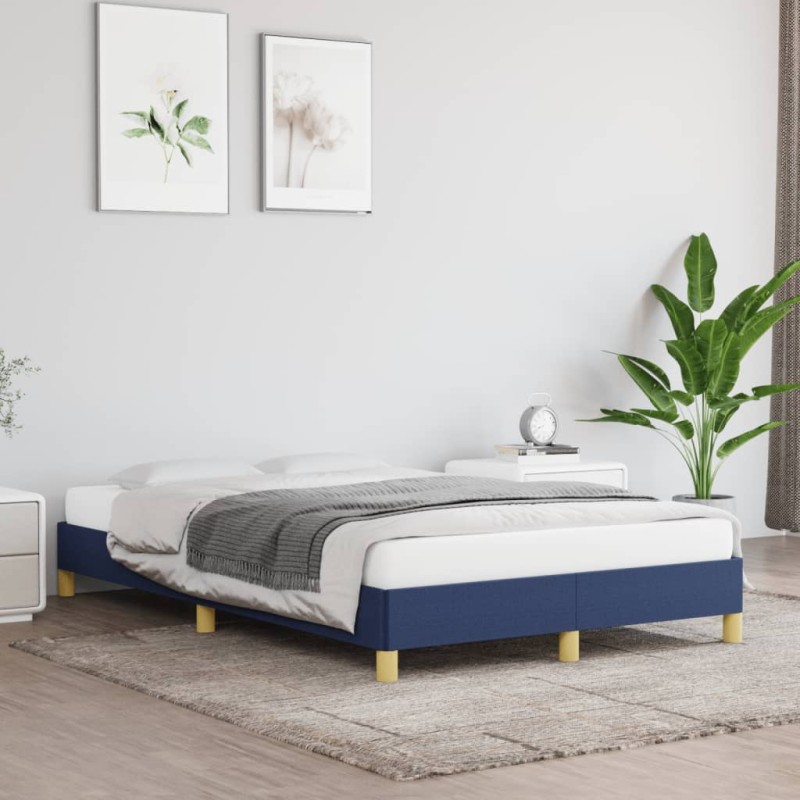 vidaXL Giroletto senza Materasso Blu 120x200 cm in Tessuto vidaXL Giroletto senza Materasso Blu 120x200 cm in Tessuto