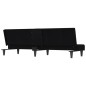 vidaXL Divano Letto con Portabicchieri in Tessuto Nero vidaXL Divano Letto con Portabicchieri in Tessuto Nero