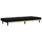 vidaXL Divano Letto con Portabicchieri in Tessuto Nero vidaXL Divano Letto con Portabicchieri in Tessuto Nero