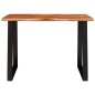 vidaXL Tavolo da Pranzo Bordi Vivi 110x70x75 cm Legno Massello Acacia