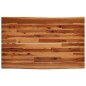 vidaXL Tavolo da Pranzo Bordi Vivi 110x70x75 cm Legno Massello Acacia