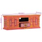 vidaXL Mobile Porta TV Rosa 110x30x40 cm in Legno Massello di Mango