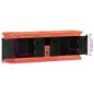 vidaXL Mobile Porta TV Rosa 110x30x40 cm in Legno Massello di Mango